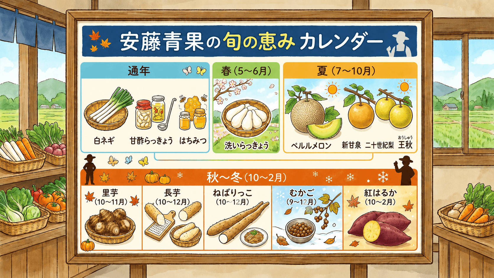 安藤青果の旬の恵みカレンダー